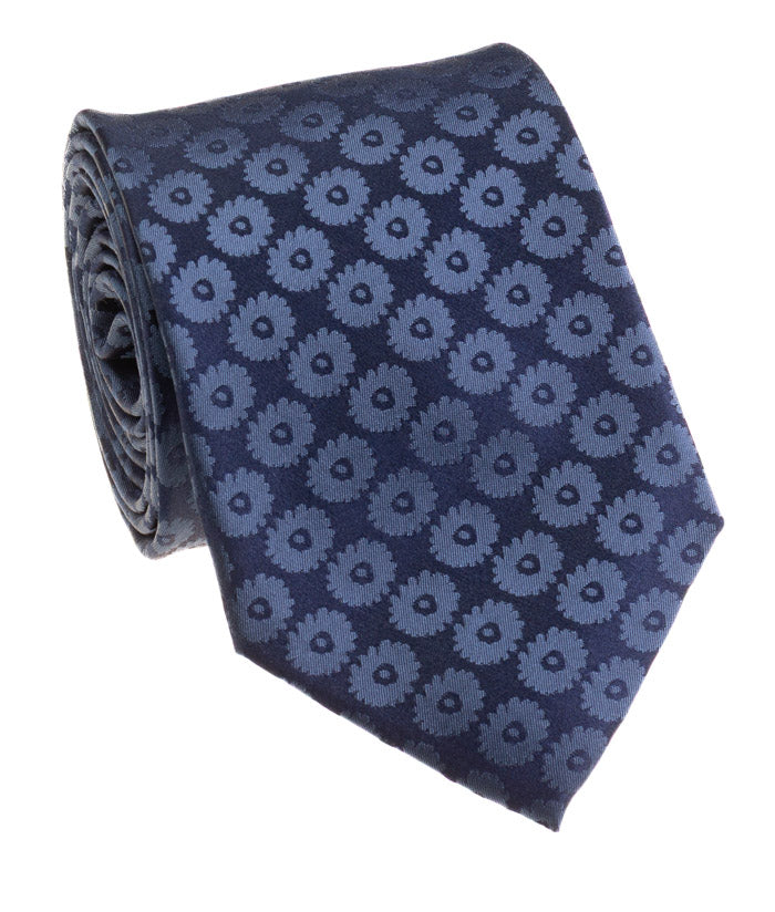 Blue Floral Tie