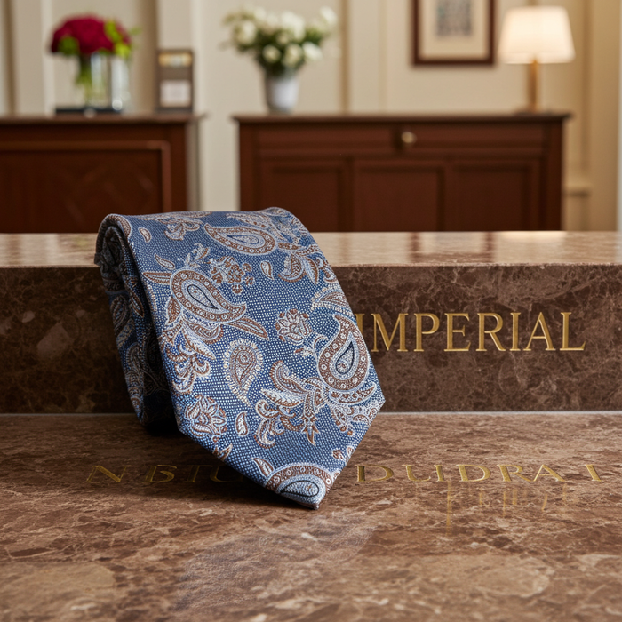 Blue Paisley Tie