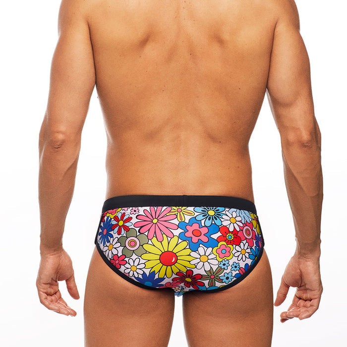 Botanical Vines - Lo Rise Swim Brief