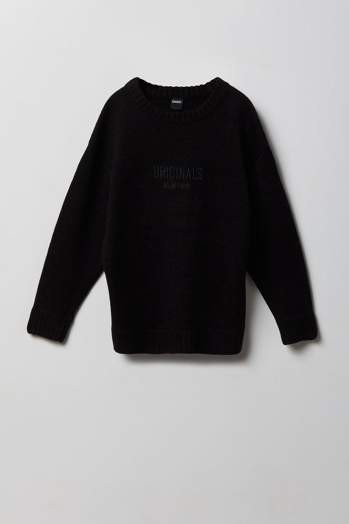 Boys Embroidered Sweater
