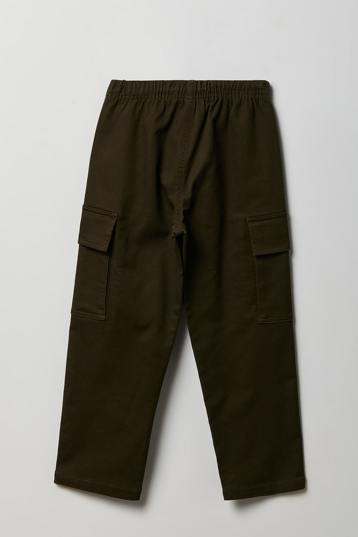 Boys Soft Straight Cargo Pant