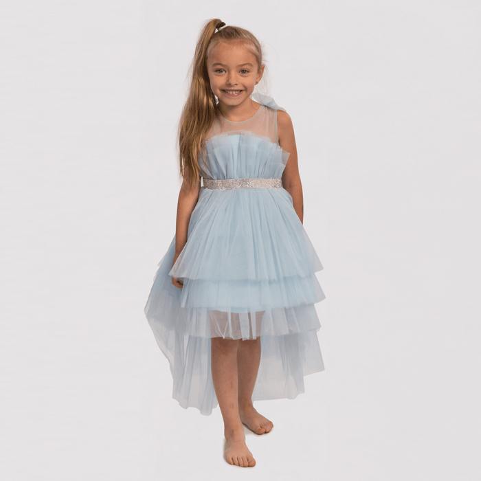 Brianna Blue Girls Formal Dress