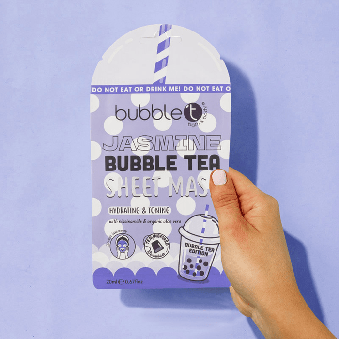 Bubble T Face Sheet Mask Jasmine With Aloe Vera & Niacinamide 20ml - Beauty Tribe