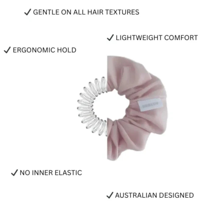 BUNLUV Active Scrunchie Blush Pink
