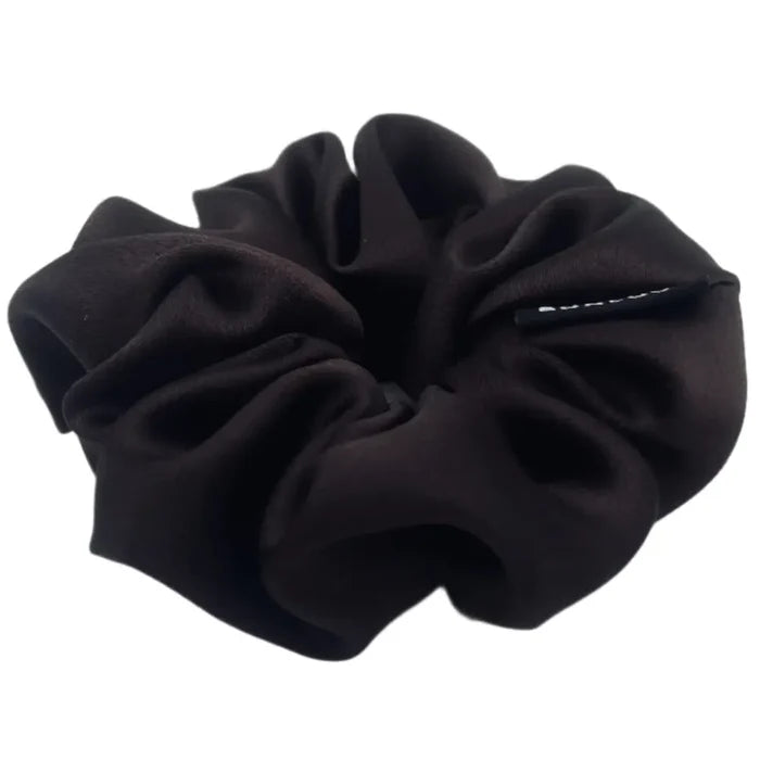 BUNLUV Mulberry Silk Scrunchie Dark Chocolate