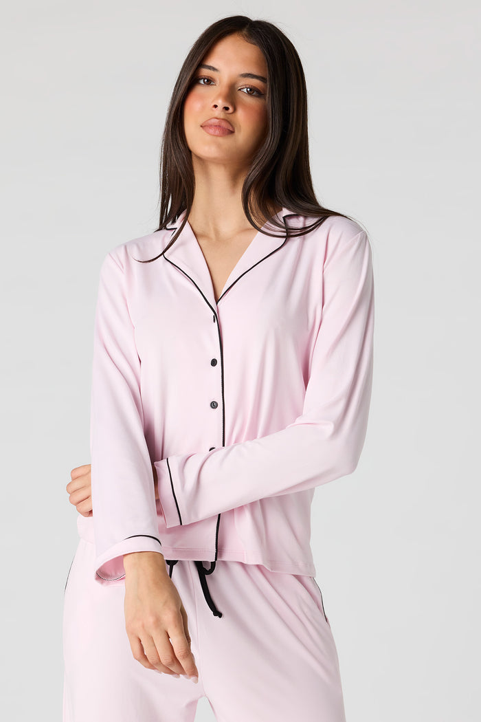 Button-Up Top & Pant Pajama Set