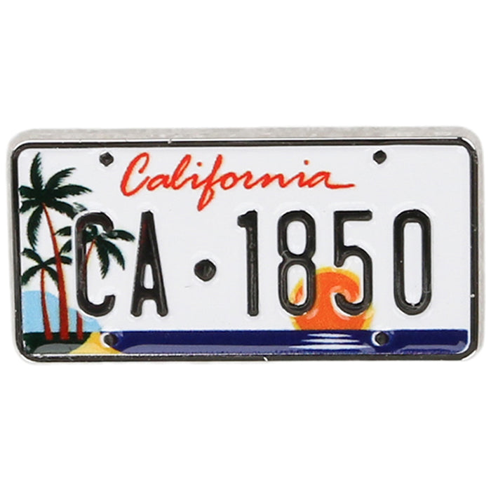 California License Plate Hat Pin
