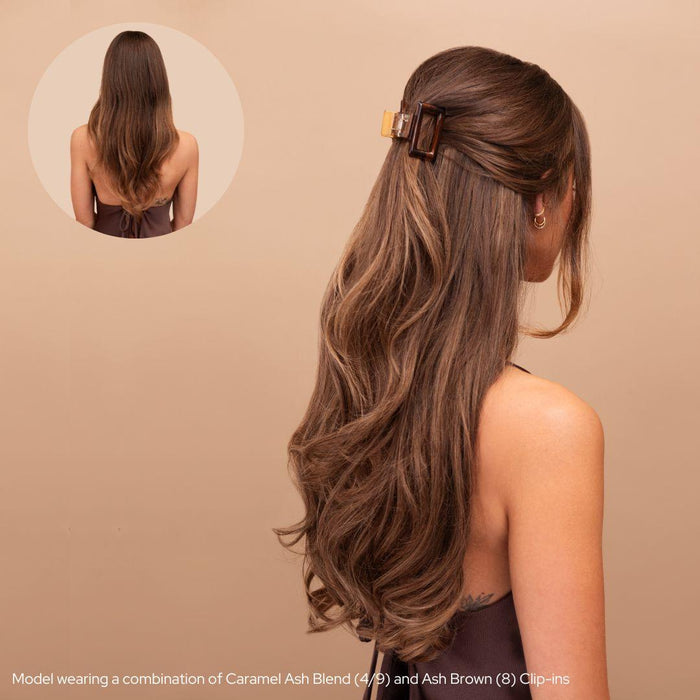 Caramel Ash Blend (4/9) 18" 190g - Clip-Ins