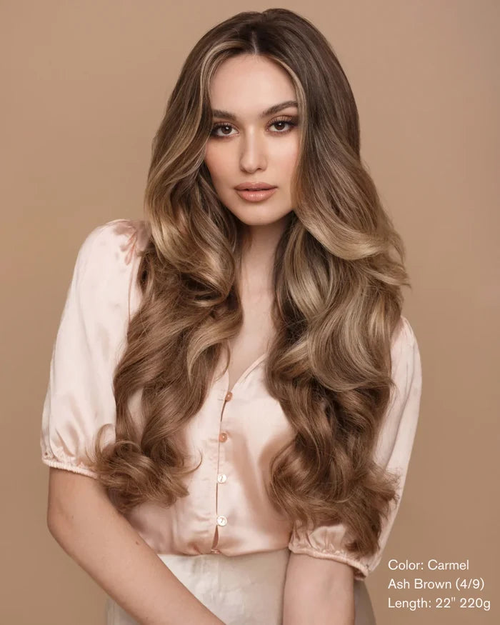 Caramel Ash Blend (4/9) 20" 160g - Clip-Ins