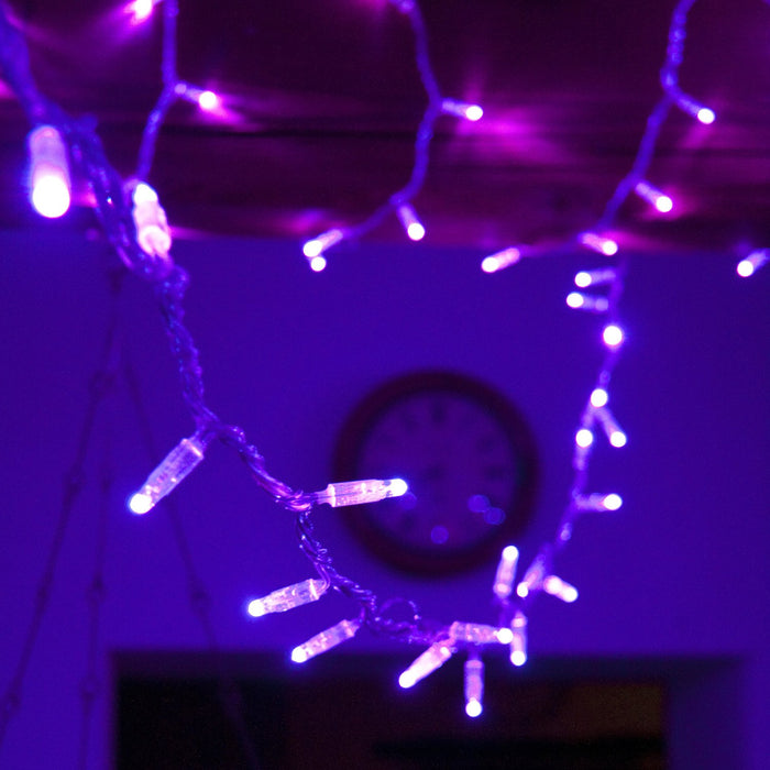 Core Connect 20m 200 Purple Connectable Fairy Lights Clear Cable