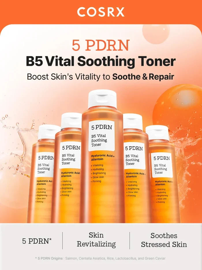 COSRX 5 PDRN B5 Vital Soothing Toner 280 ML - DOKAN