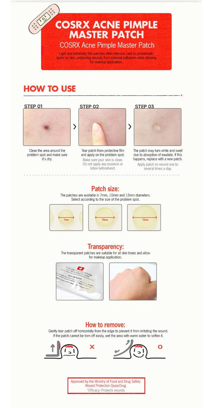 COSRX Acne Pimple Master - 24 patches