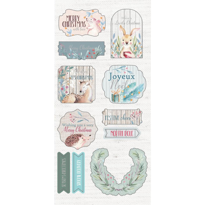 Crafter's Companion - Sara Signature Watercolor Christmas 3D Die-Cut Toppers 23/Pkg. Available at Embellish Away located in Bowmanville Ontario Canada.