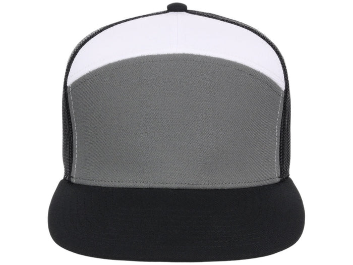 Crowns by Lids Birdie 7-Panel Trucker - Charcoal/White/Black