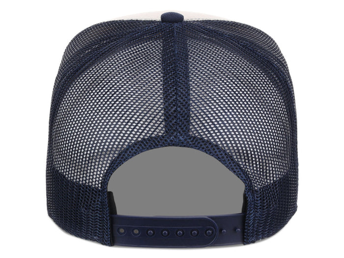 Crowns by Lids Birdie 7-Panel Trucker - Navy/Light Blue/Ivory