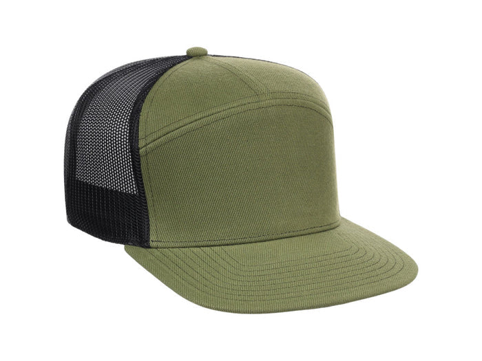 Crowns by Lids Birdie 7-Panel Trucker - Olive/Black