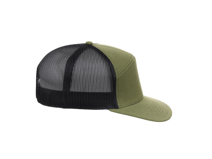 Crowns by Lids Birdie 7-Panel Trucker - Olive/Black