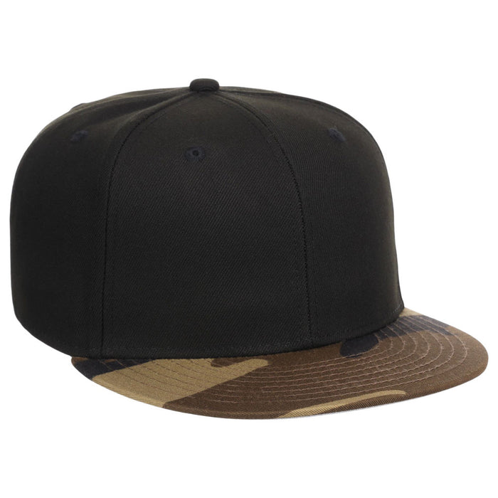 Crowns By Lids Dime Snapback Cap - Black/Camo