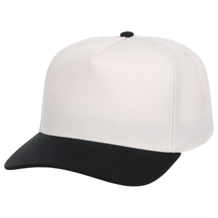 Crowns By Lids Hook Shot 2-Tone A-Frame Cap - Ivory/Black