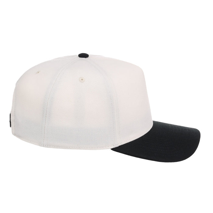 Crowns By Lids Hook Shot 2-Tone A-Frame Cap - Ivory/Black