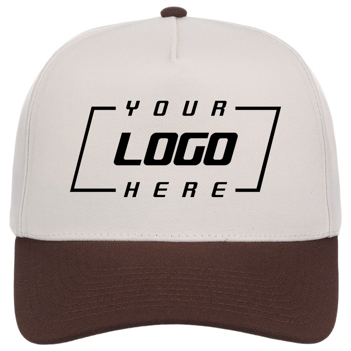 Crowns By Lids Hook Shot 2-Tone A-Frame Cap - Ivory/Brown