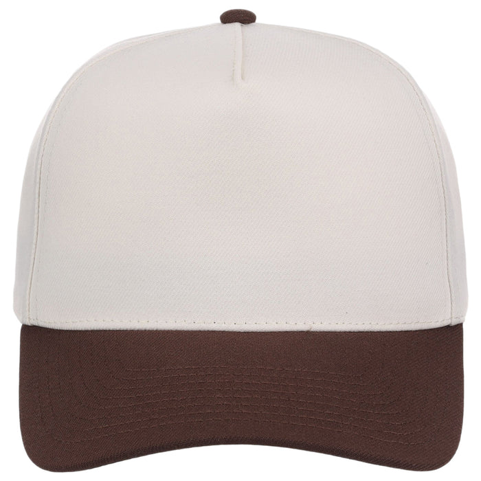 Crowns By Lids Hook Shot 2-Tone A-Frame Cap - Ivory/Brown