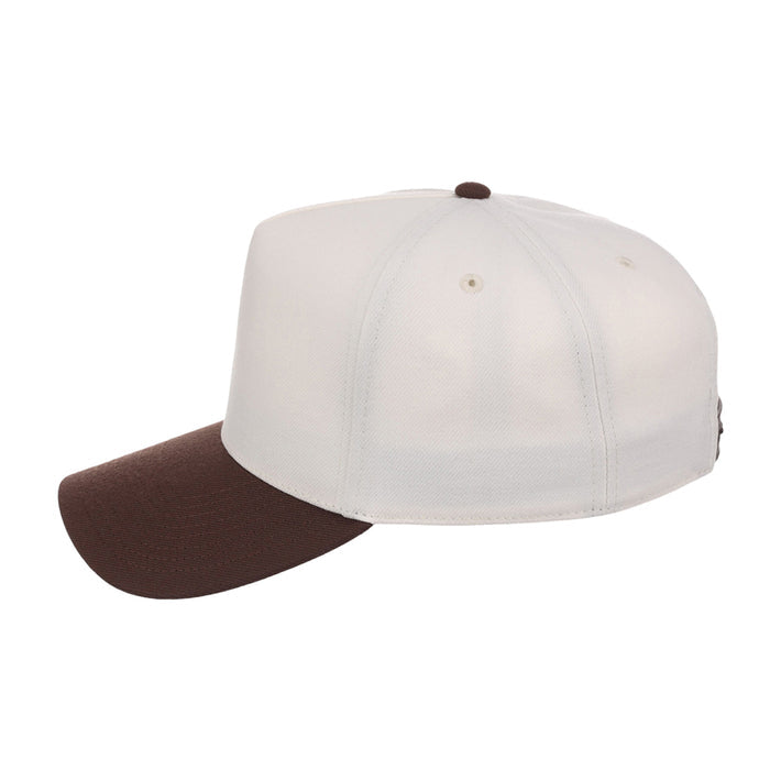 Crowns By Lids Hook Shot 2-Tone A-Frame Cap - Ivory/Brown