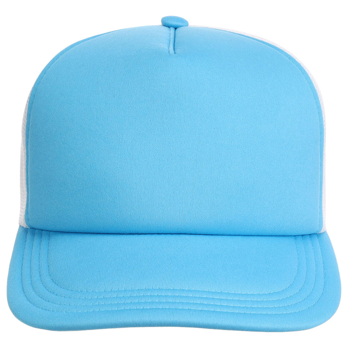 Crowns By Lids Screen Foam Trucker Cap - White/Light Blue
