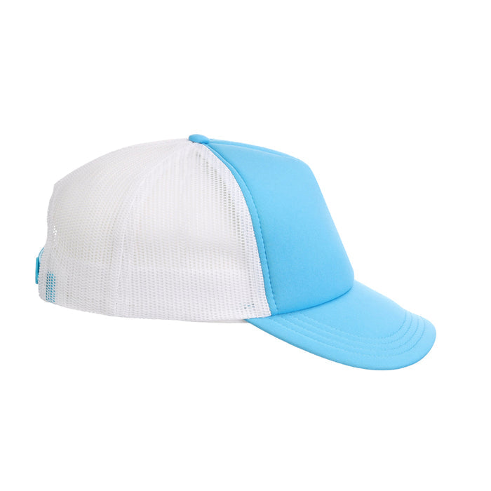 Crowns By Lids Screen Foam Trucker Cap - White/Light Blue