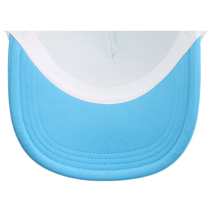 Crowns By Lids Screen Foam Trucker Cap - White/Light Blue