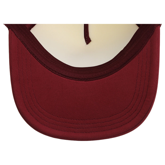 Crowns By Lids Screen Foam Trucker Cap - White/Maroon