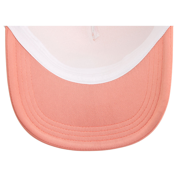 Crowns By Lids Screen Foam Trucker Cap - White/Peach Puff