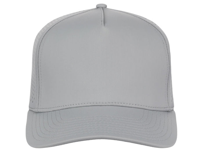 Crowns By Lids Tee Box 5-Panel Tech Cap - Grey