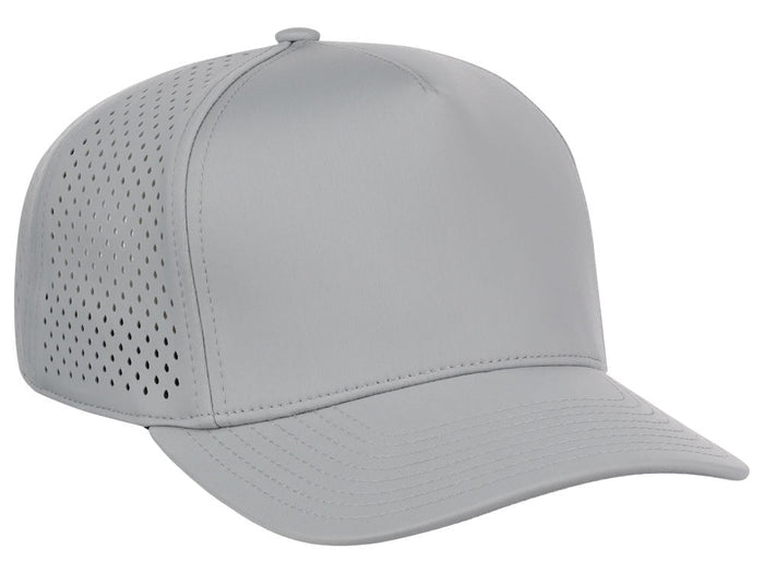 Crowns By Lids Tee Box 5-Panel Tech Cap - Grey