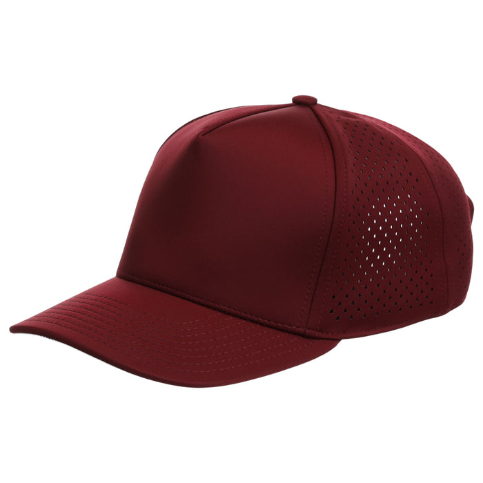 Crowns By Lids Tee Box 5-Panel Tech Cap - Maroon