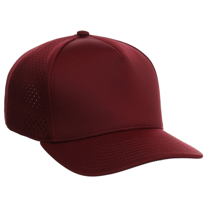 Crowns By Lids Tee Box 5-Panel Tech Cap - Maroon