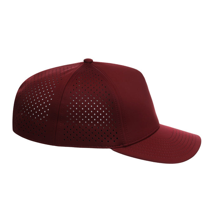 Crowns By Lids Tee Box 5-Panel Tech Cap - Maroon