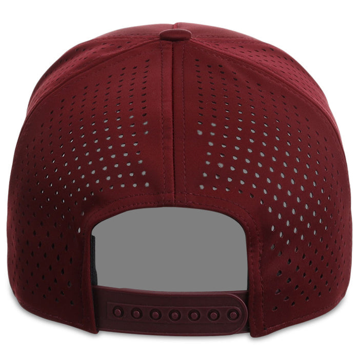 Crowns By Lids Tee Box 5-Panel Tech Cap - Maroon