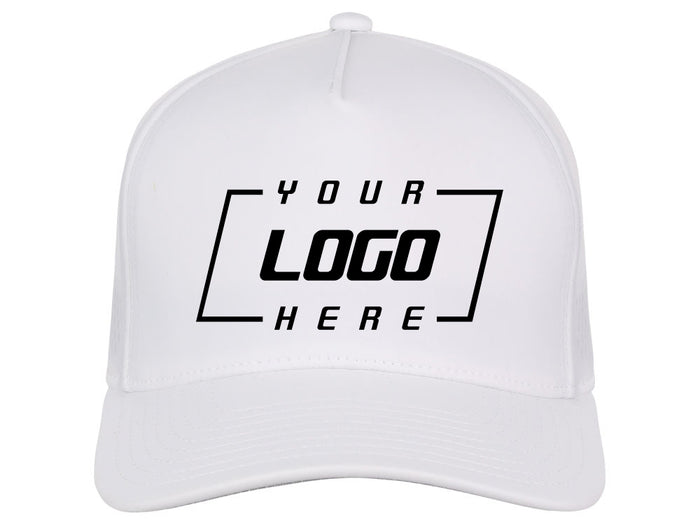 Crowns By Lids Tee Box 5-Panel Tech Cap - White
