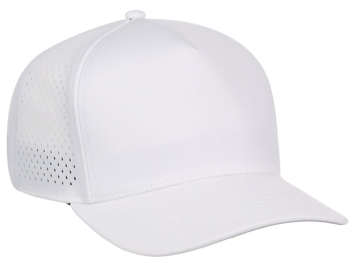 Crowns By Lids Tee Box 5-Panel Tech Cap - White