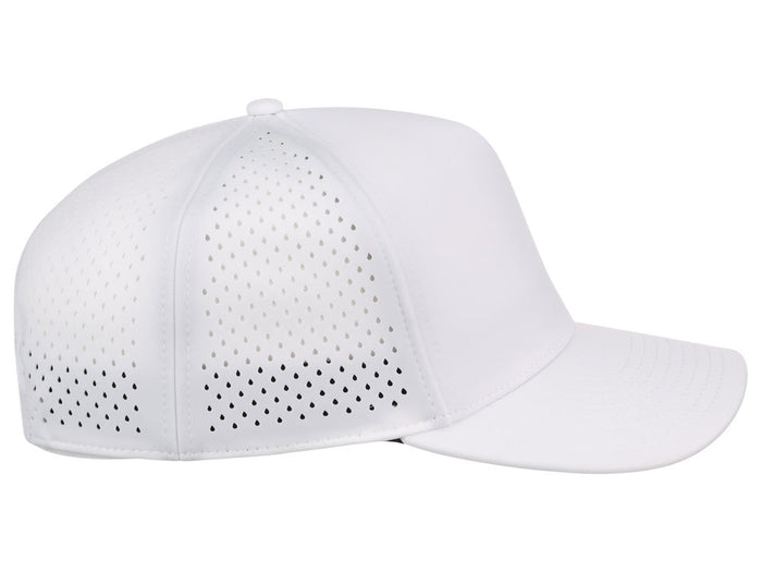 Crowns By Lids Tee Box 5-Panel Tech Cap - White