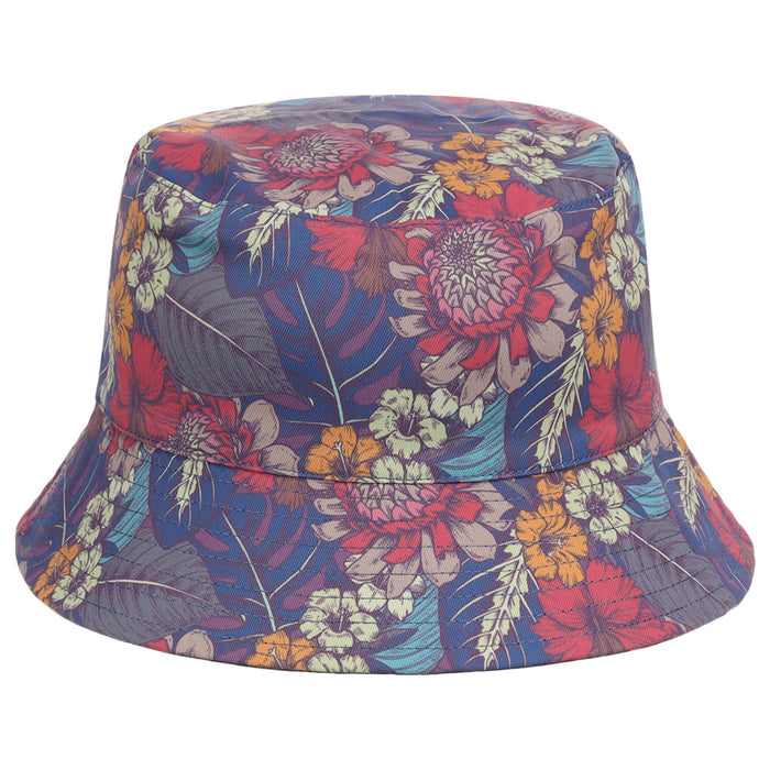 Crowns By Lids Tropical Bucket Hat - Purple/Blue
