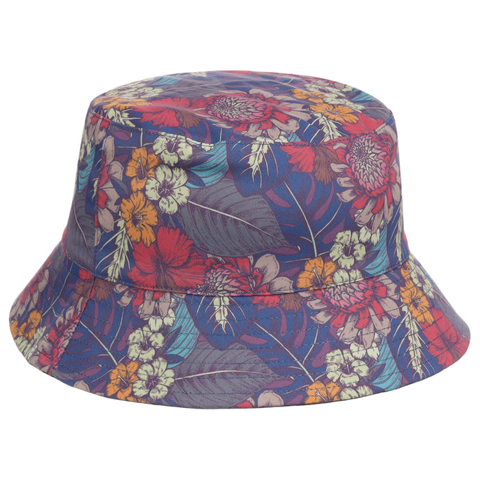 Crowns By Lids Tropical Bucket Hat - Purple/Blue