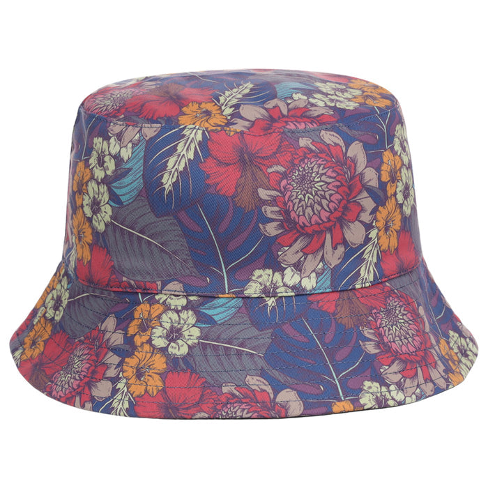 Crowns By Lids Tropical Bucket Hat - Purple/Blue