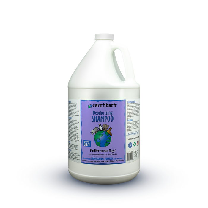 earthbath® Deodorizing Shampoo, Mediterranean Magic, Neutralizes Doggone Odors, Made in USA, 128 oz