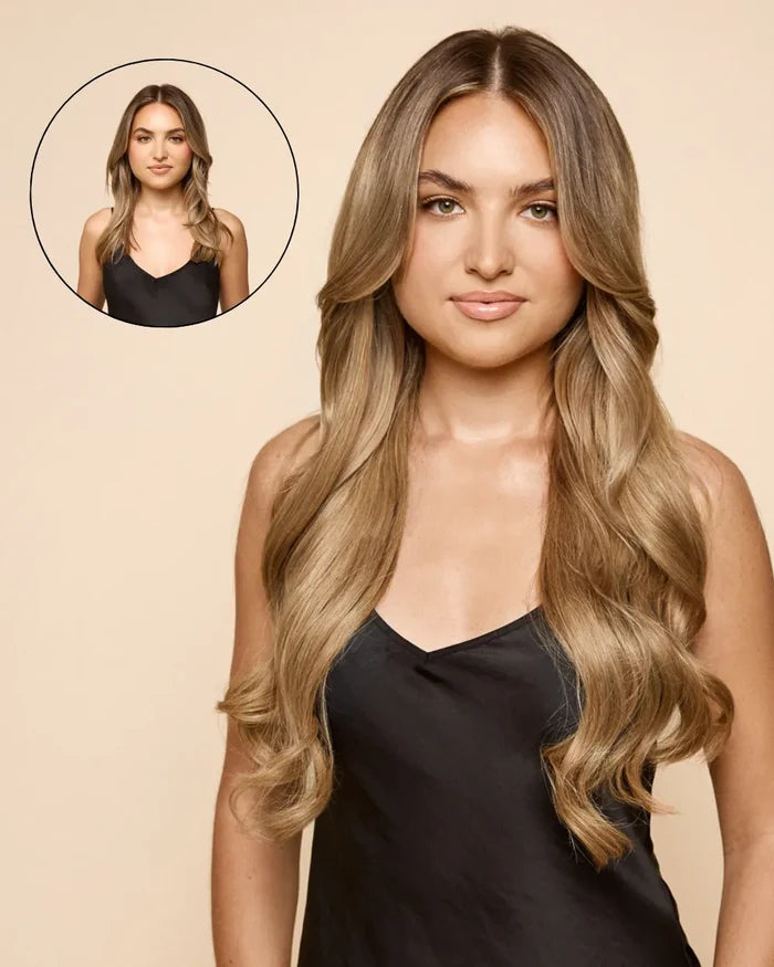 Dirty Blonde (9/19C) 18" 190g - Clip-Ins