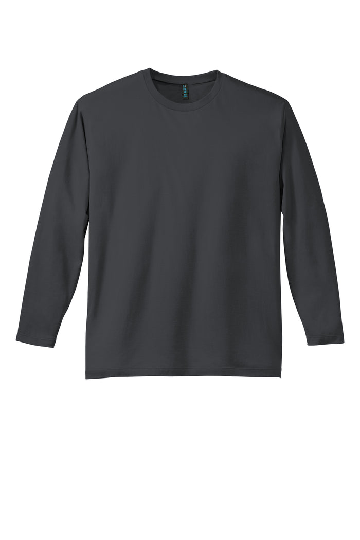 District Perfect Weight Long Sleeve Unisex Tee - Charcoal