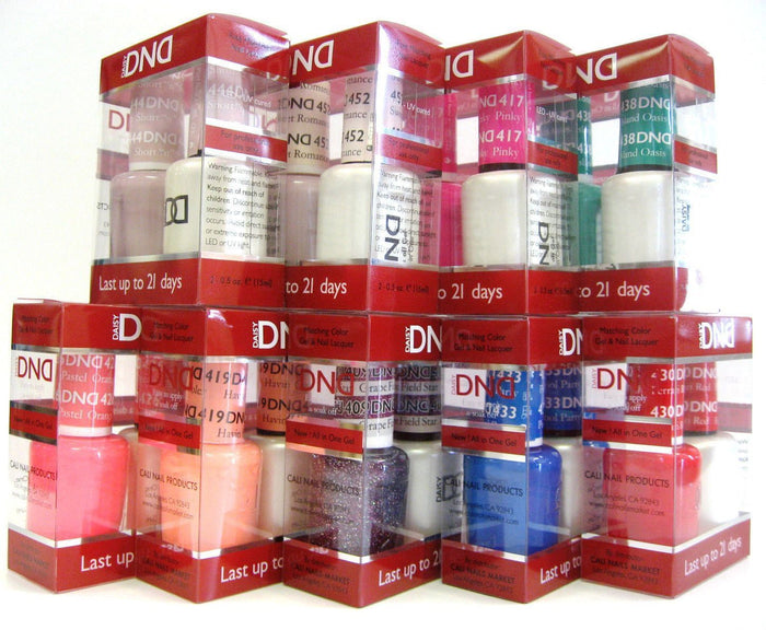 DND Duo GEL + MATCHING Nail Polish SET (587 to 621) - Choose Your Colors