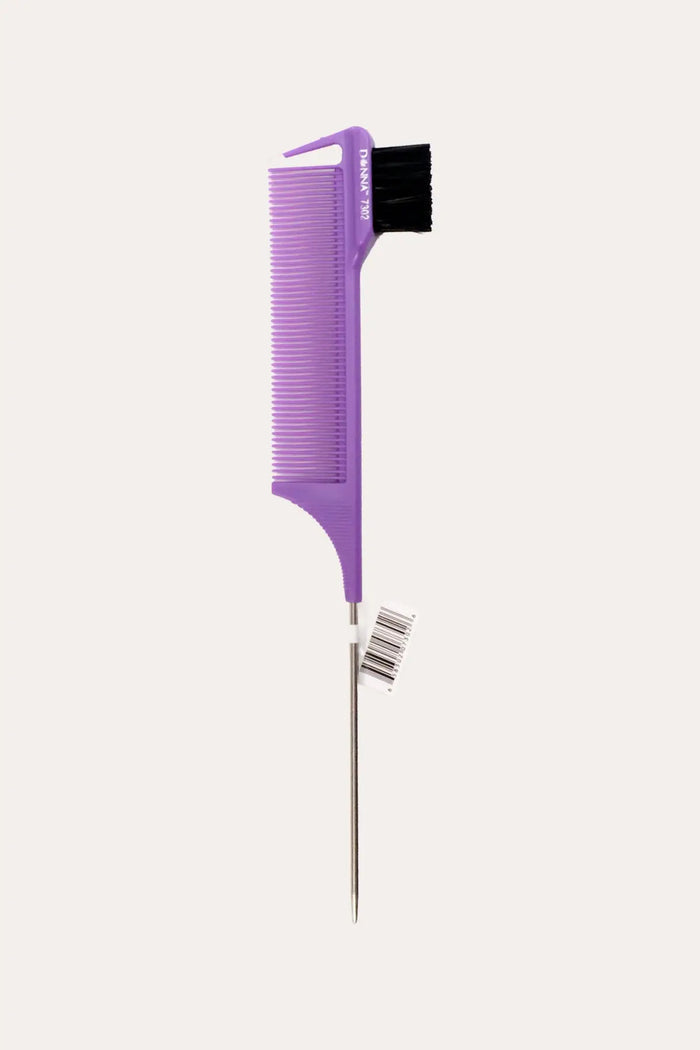 DONNA 3-IN-1 CARBON EDGE BRUSH & PARTING PIN TAIL COMB [G3 04 401] DONNA