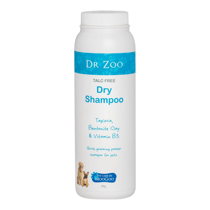 Dr Zoo dry shampoo bottle on a white background